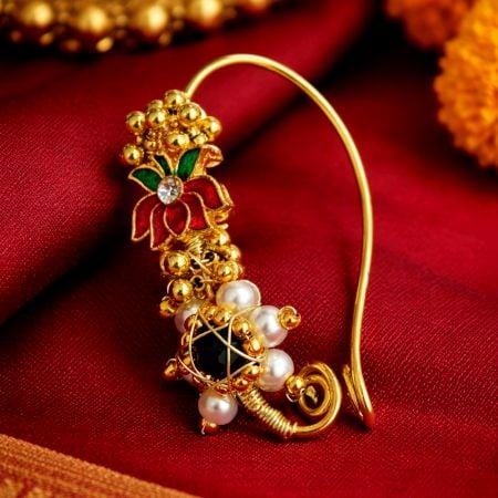 Handcrafted Maharashtrian Nath for Women